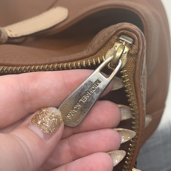 Michael Kors jet set tote in luggage brown/ buff - Picture 8 of 9